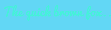 Image with Font Color 44F2D8 and Background Color 62D7F5